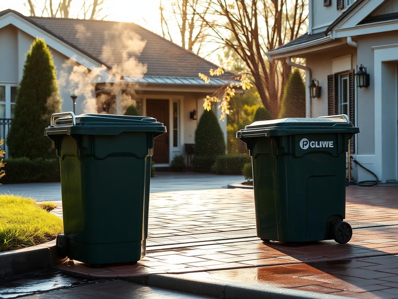 Garbage Bin Cleaning performed by Silver Pine Home Care